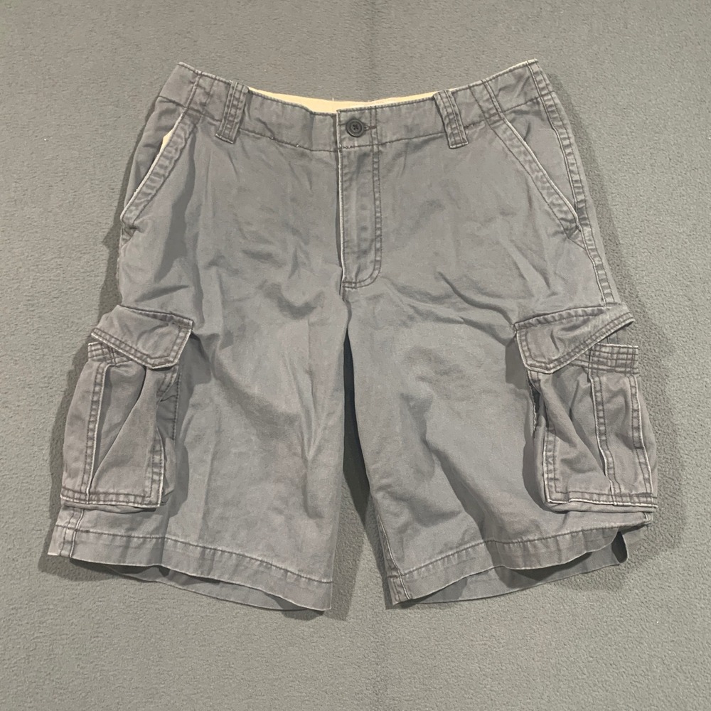 Y2K Aeropostale Mens Cargo Shorts Size 32‎ Gorpcore Utility Streetwear A87 Logo